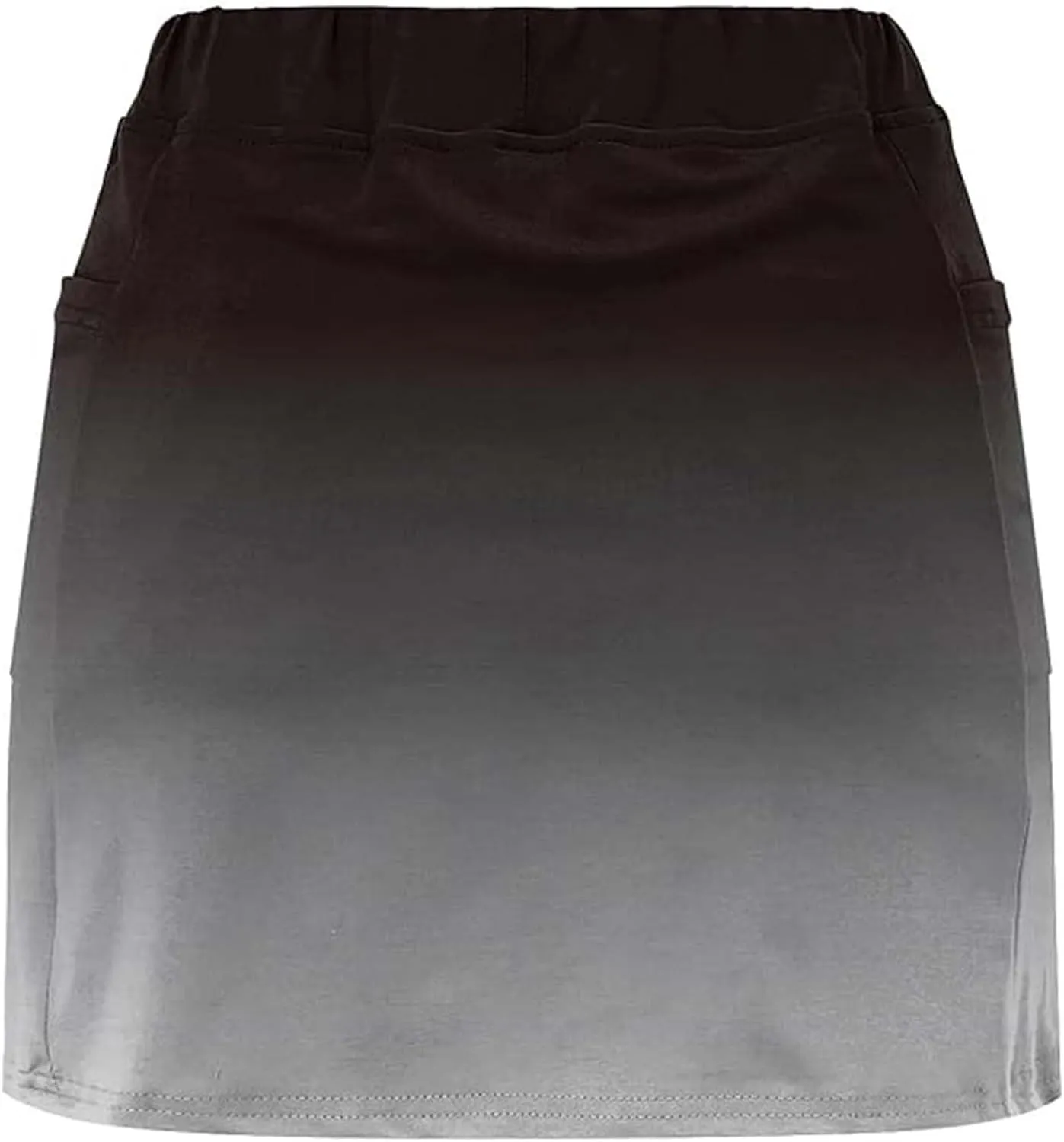 High Waisted Skorts for Women Gradient Stretchy Tennis Shirt Lightweight Casual Comfortable Shirts Skirts with Pockets