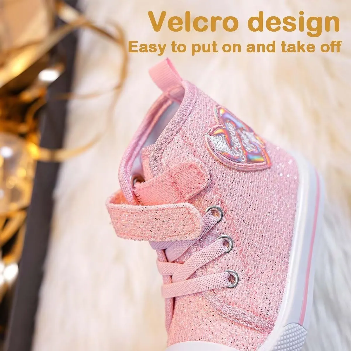 JOEupin Toddler Shoes for Girl & Boy, Toddler Sneakers Little Kid Shoes Casual Stylish Comfortable Slip-On Canvas Sneaker Toddler Shoes