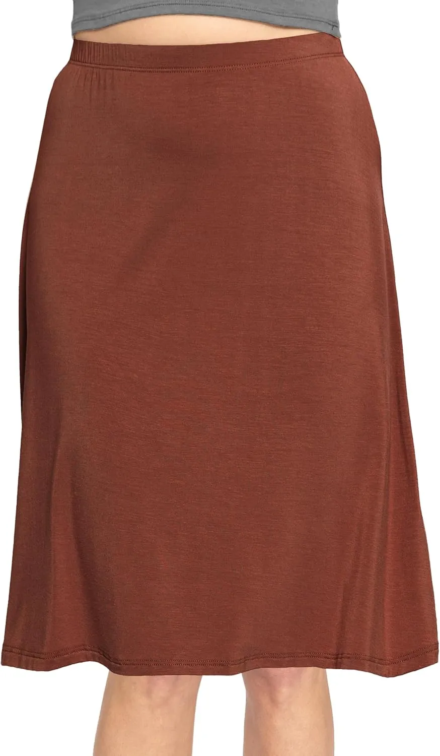 Knee Length and Midi A-Line Flowy Skirt | Comfortable Clothes for Women | S-5X