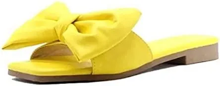 Ladmiple Sandals for Women Dressy Summer,Womens Casual Cute Bow Knot Shoes Sandals Comfy Beach Wide Width Flats Sandal