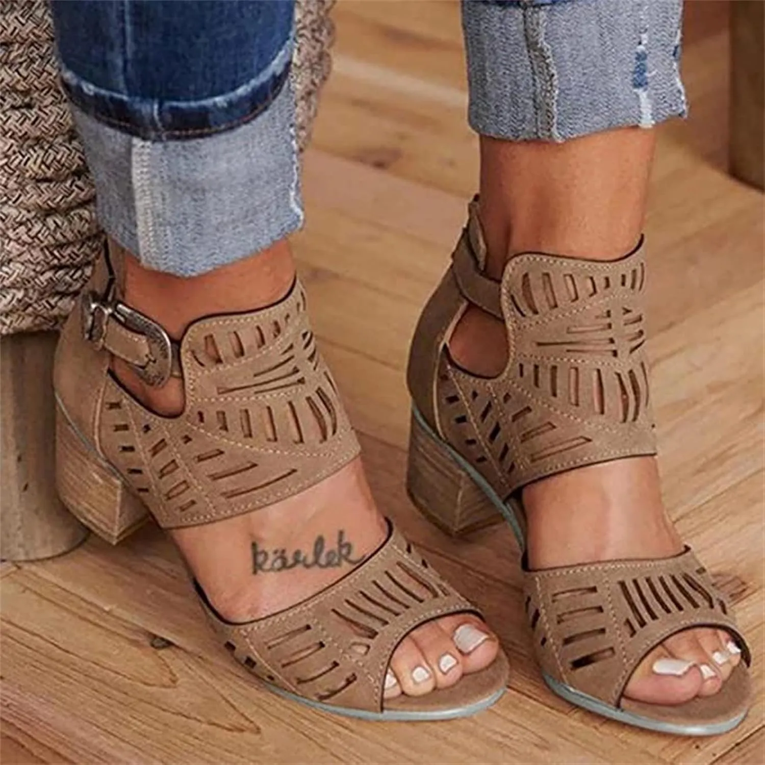 Ladmiple Sandals for Women Wedge,Womens 2023 Comfy Slip-On Sandal Summer Casual Beach Shoes Open Toe Espadrille Platform