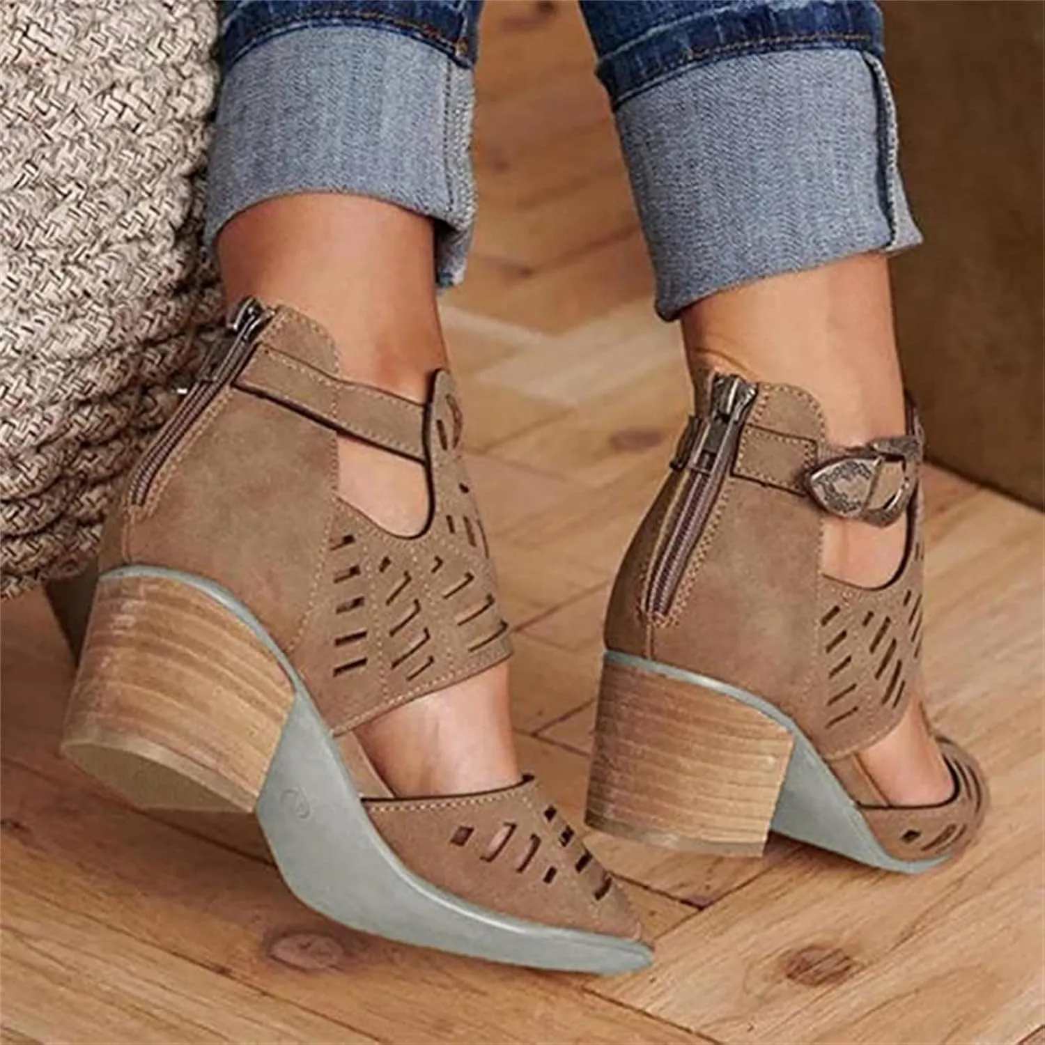 Ladmiple Sandals for Women Wedge,Womens 2023 Comfy Slip-On Sandal Summer Casual Beach Shoes Open Toe Espadrille Platform