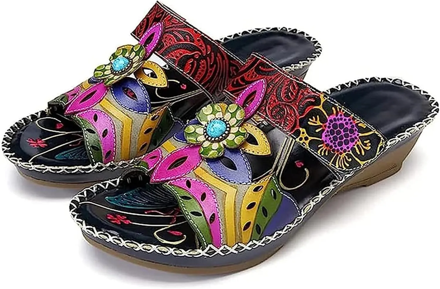 Ladmiple Womens Sandals Comfortable Arch Support Orthotic Flip Flops Dressy Summer Cute Orthopedic Slides Walking Shoes 2024