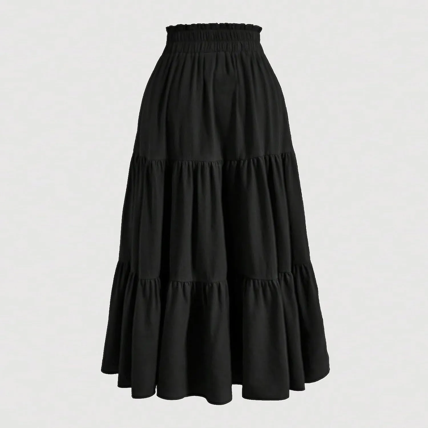Long Skirts for Women Trendy Floral Flowy Boho A Line Maxi Skirt High Waisted Swing Tiered Casual Bottom