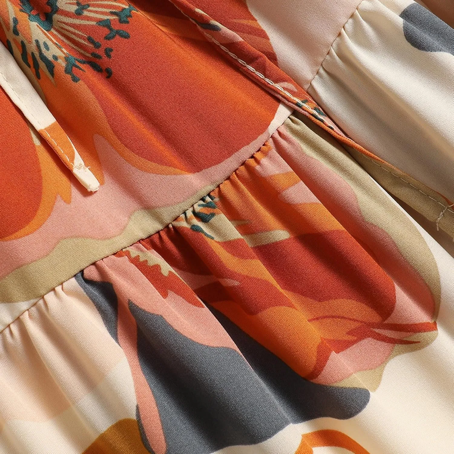 Long Summer Skirts Maxi Spring Flowy Boho Comfy Tiered Western Pleated Maxi Skirts for Women