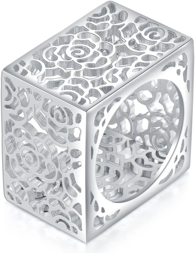 Matt Brush Metallic Statement Ring for Women Gold & Silver Design Perfect for Fashionable Cocktail Parties
