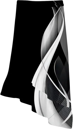 Maxi Skirts for Women Comfy Tiered Elastic High Waisted Skirt Vacation A-Line Asymmetrical Elegant Summer Long Skirts