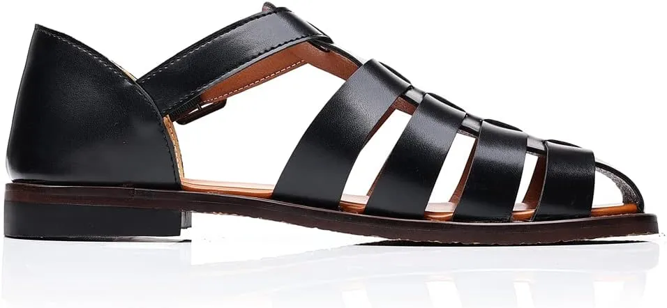 Mens Fisherman Sandals Fashion Casual Sandals Breathable Roman Shoes for Men