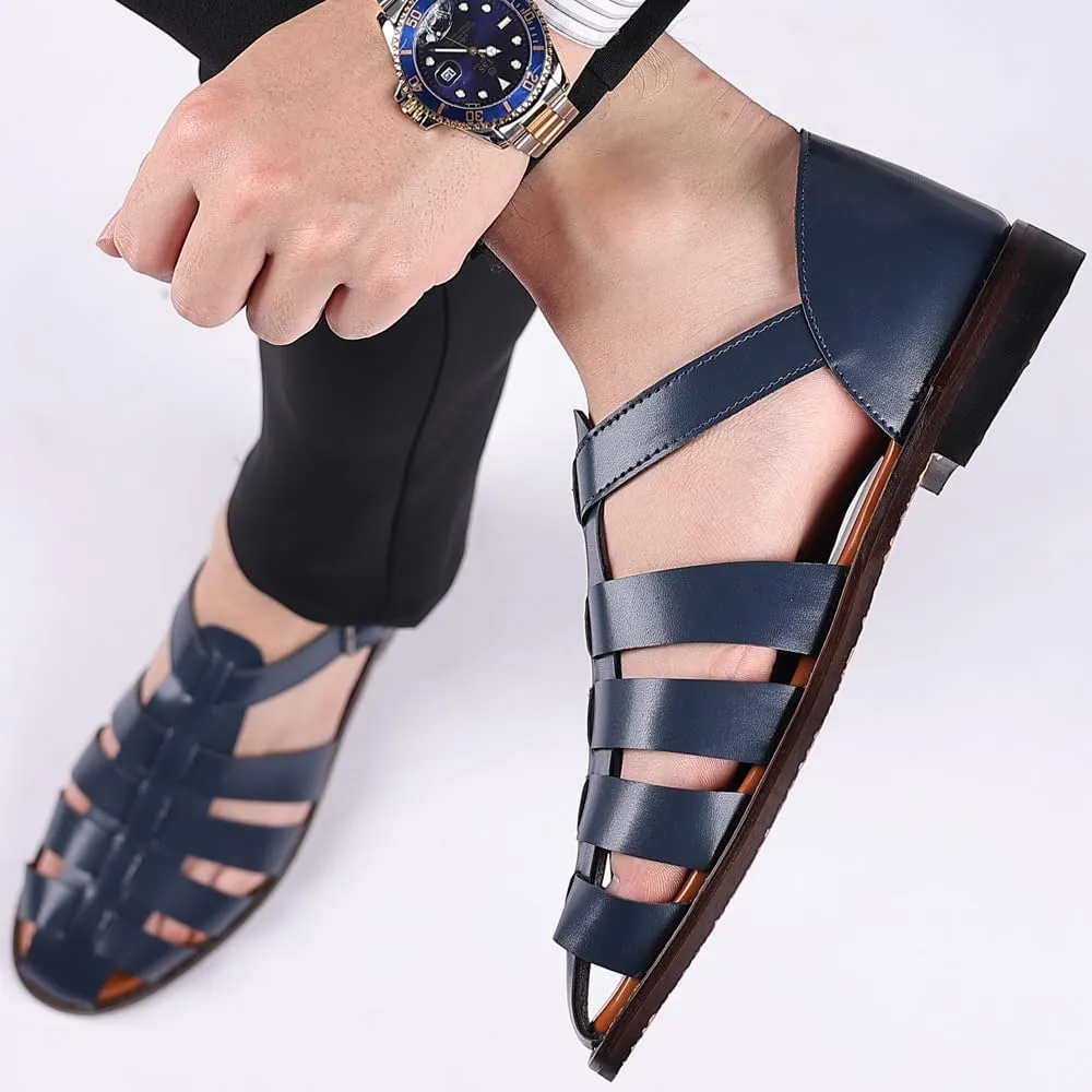 Mens Fisherman Sandals Fashion Casual Sandals Breathable Roman Shoes for Men