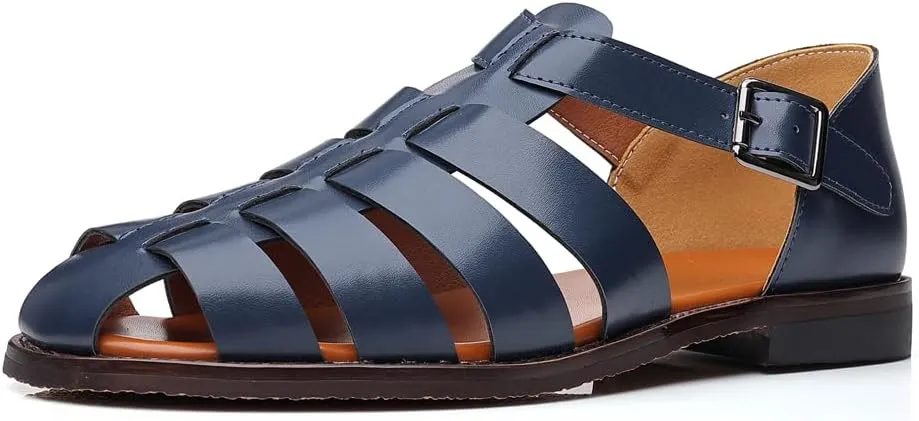 Mens Fisherman Sandals Fashion Casual Sandals Breathable Roman Shoes for Men