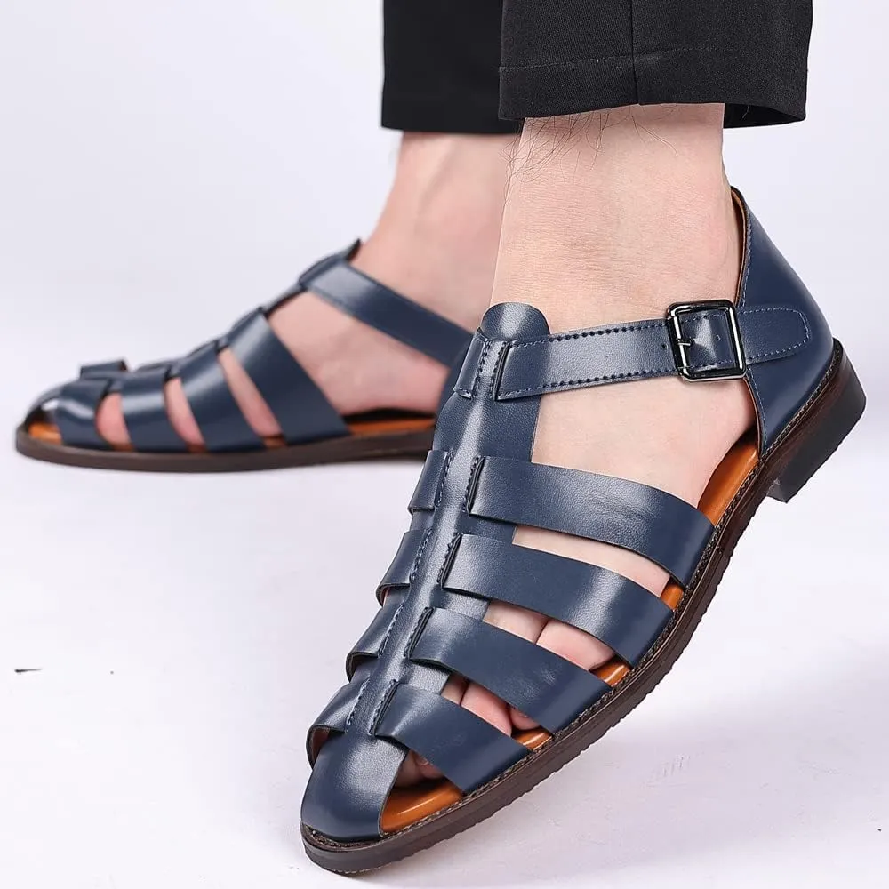 Mens Fisherman Sandals Fashion Casual Sandals Breathable Roman Shoes for Men