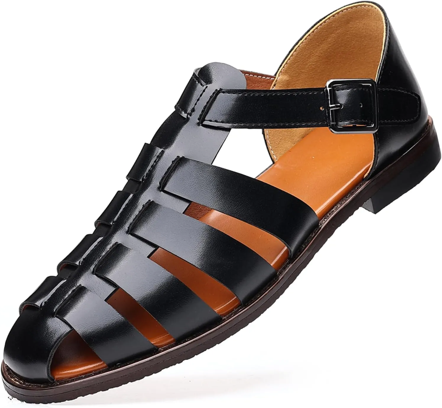 Mens Fisherman Sandals Fashion Casual Sandals Breathable Roman Shoes for Men