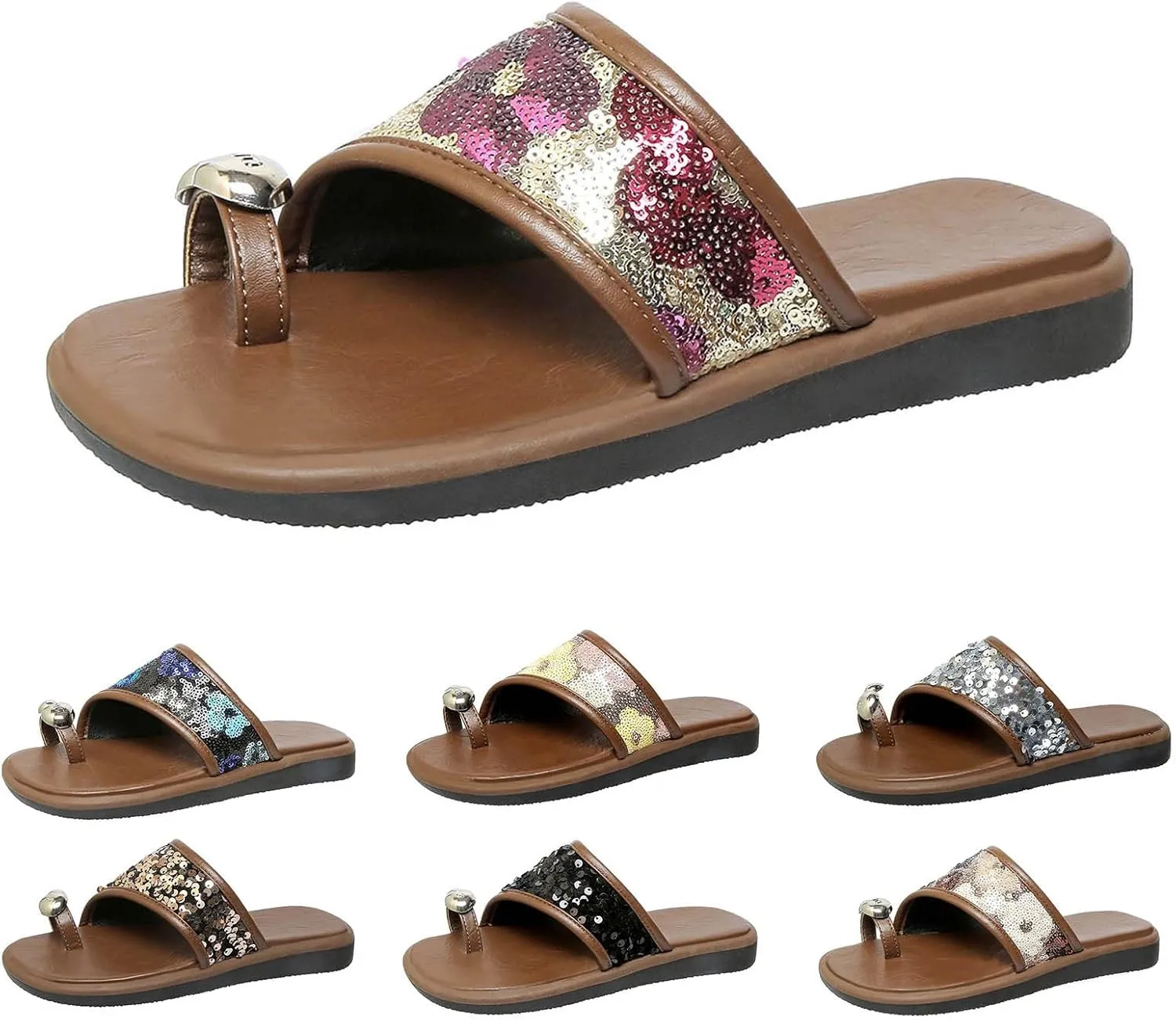 Men's Two Strap Sandal Womens Bear Slippers Size 9