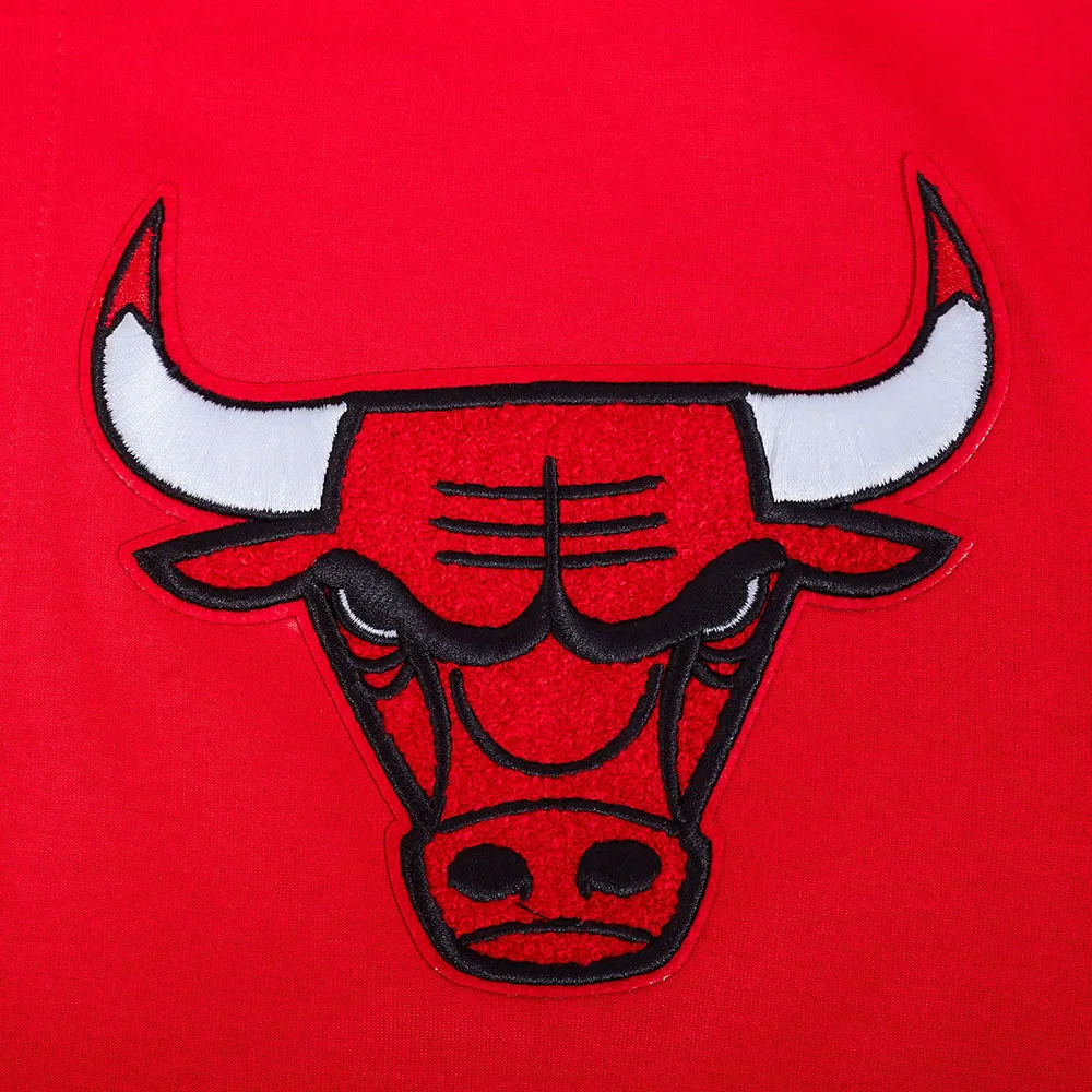 NBA CHICAGO BULLS SOUVENIR MEN'S WARM UP JACKET (RED/BLACK)