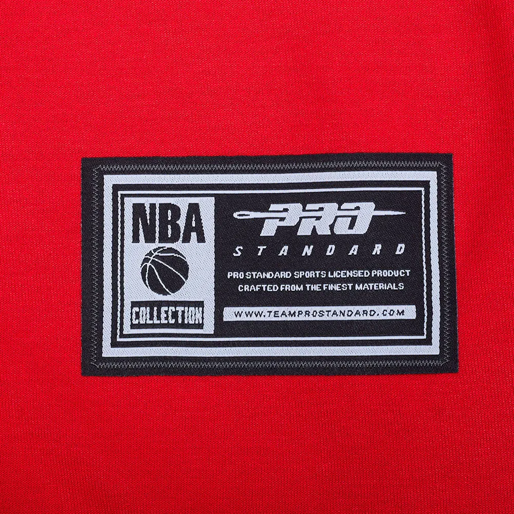 NBA CHICAGO BULLS SOUVENIR MEN'S WARM UP JACKET (RED/BLACK)