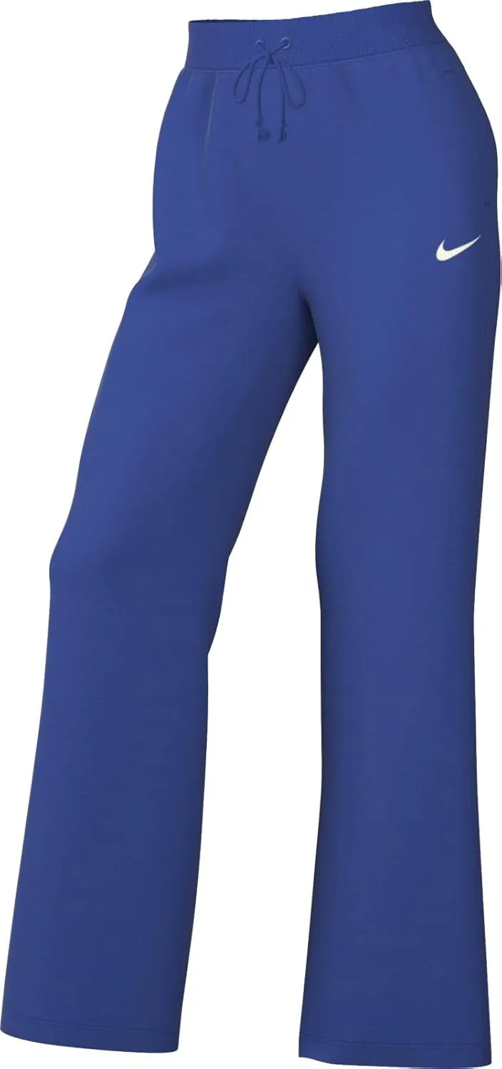 Nike Sportswear Phoenix Fleece Women's High-Waisted Wide-Leg Sweatpants (DQ5615-480, Game Royal/Sail)