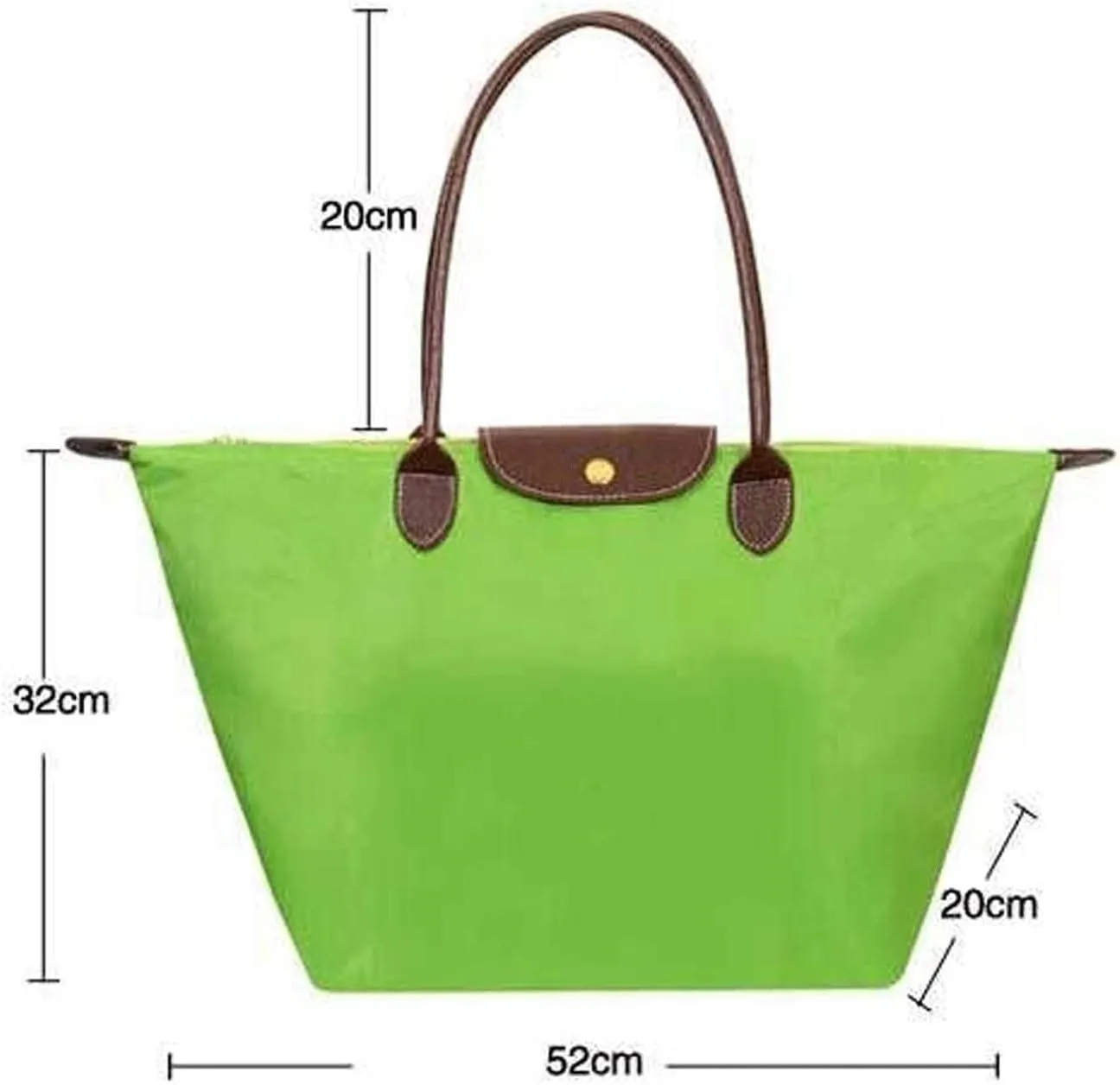 Nylon Shopping Shoulder Bag, Oxford Cloth, Folding, Storage, Rain Proof, Handbag