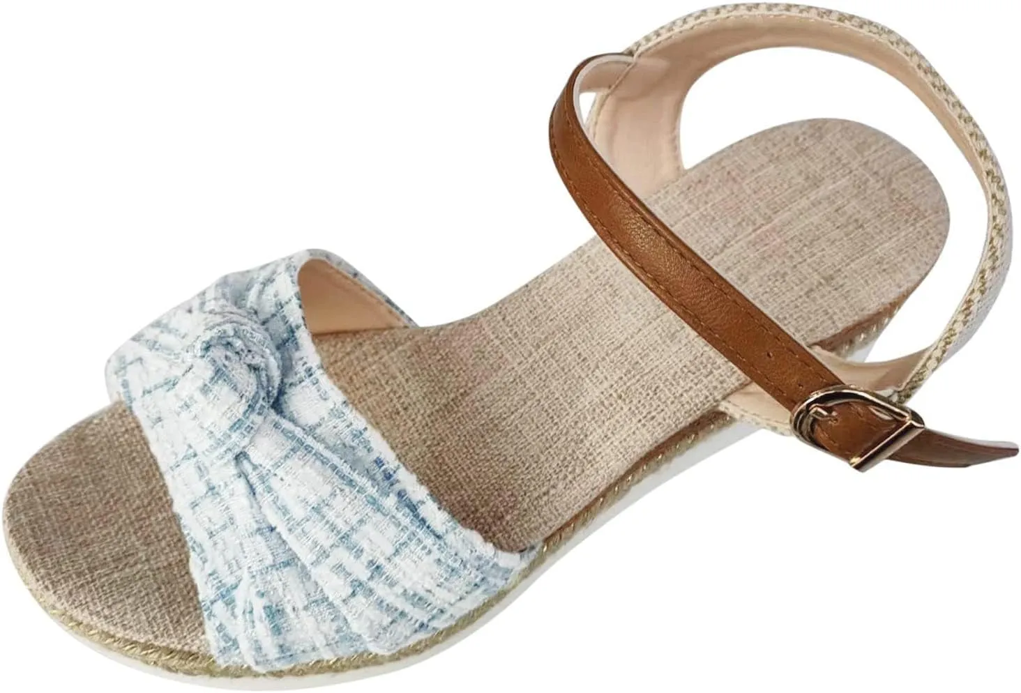 Orthopedic Sandals for Women Summer Wedge Platform Sandals with Arch Support, Open Toe Ankle Strap Platform Wedges Casual Slip on Beach Dress Shoes All Day Comfort