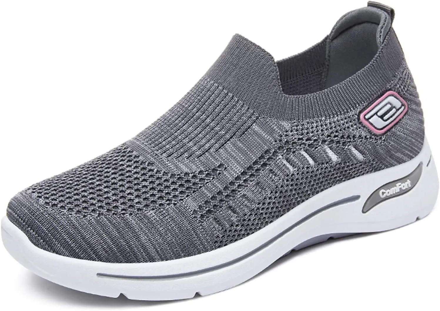 Orthopedic Shoes for Women Comfortable Breathable Knit Sneakers Fashion Woven Orthopedic Sneakers Lightweight Slip-On Sneakers