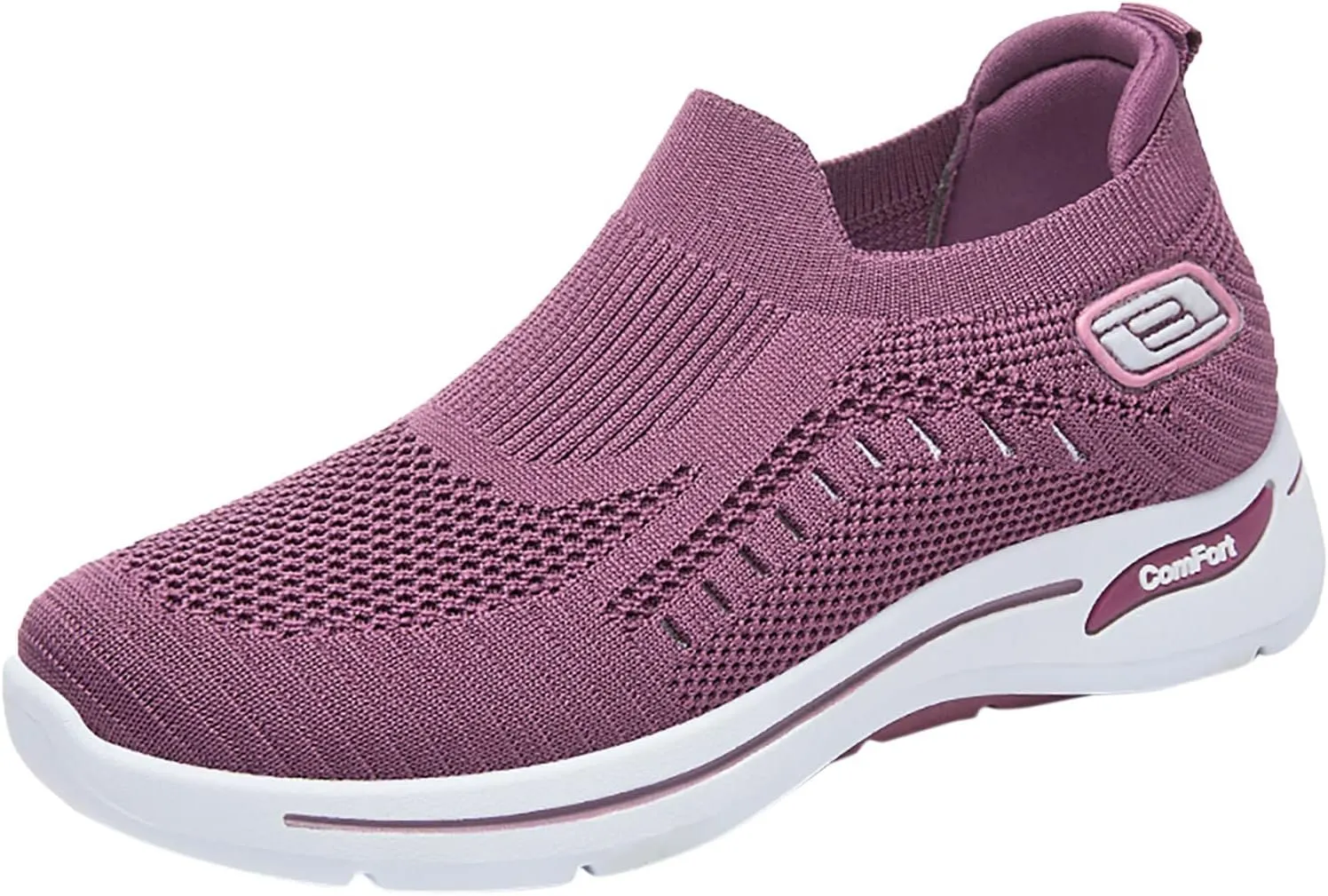 Orthopedic Shoes for Women Comfortable Breathable Knit Sneakers Fashion Woven Orthopedic Sneakers Lightweight Slip-On Sneakers