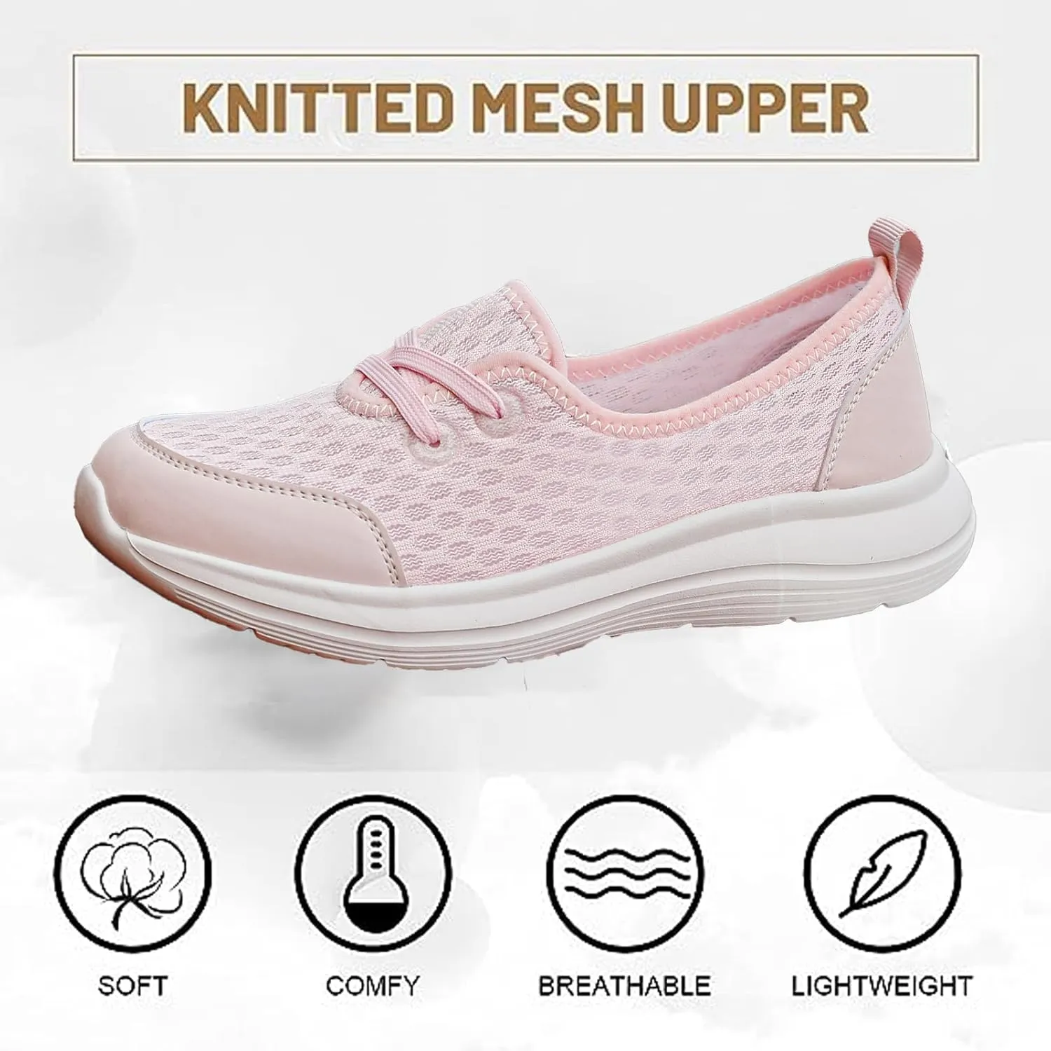 Orthopedic Shoes for Women Wide Width Loafers Slip On Walking Shoes Low Top Sneakers Soft Sole Flat Shoe Comfortable Casual Flats Comfort Wear Orthowear Shoe Lightweight Footwear