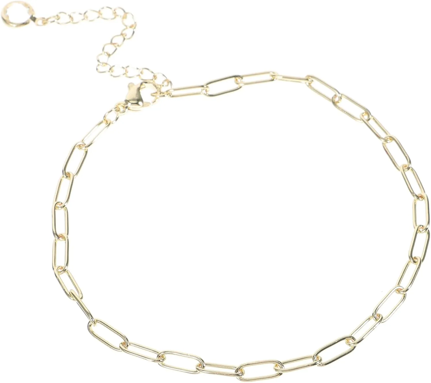 Paperclip Anklet for Women Elegant Foot Chain Ankle Bracelet Jewelry Durable and Stylish for Everyday Wear Special Occasions Enhances Your Fashion Charm