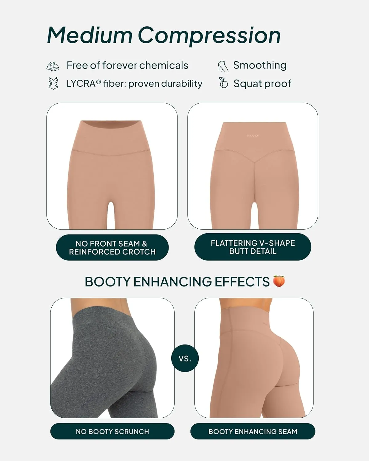 PAVOI ACTIVE Buttery Soft Workout Leggings for Women - High Waisted No Front Seam Gym Leggings Yoga Pants - FlexFlow