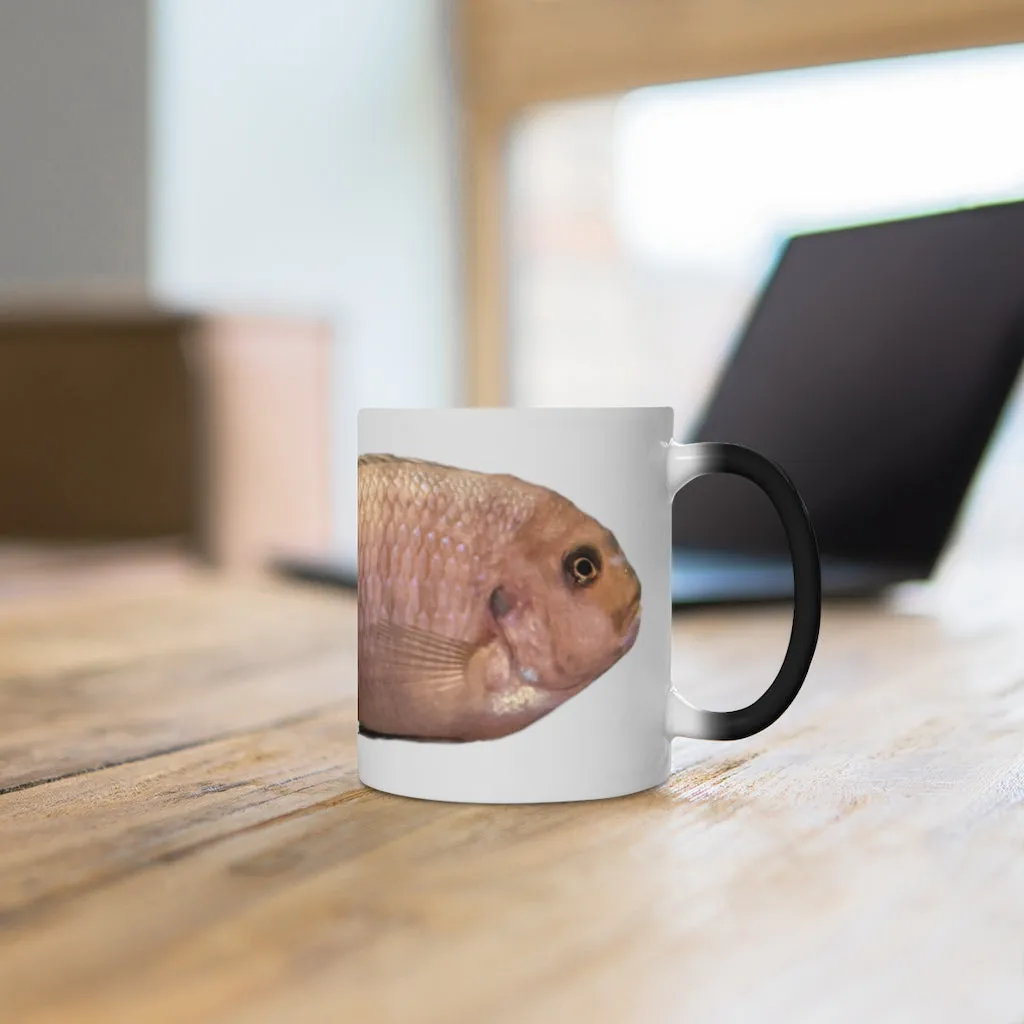 Peach Fish Color Changing Mug
