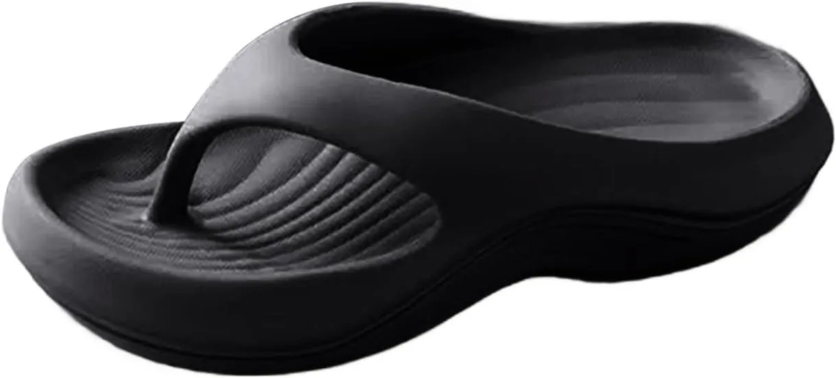 Pillow Flip Flops Slides for Women with Arch Support Comfortable Orthopedic Platform Sandals Lightweight Cloud Shoes