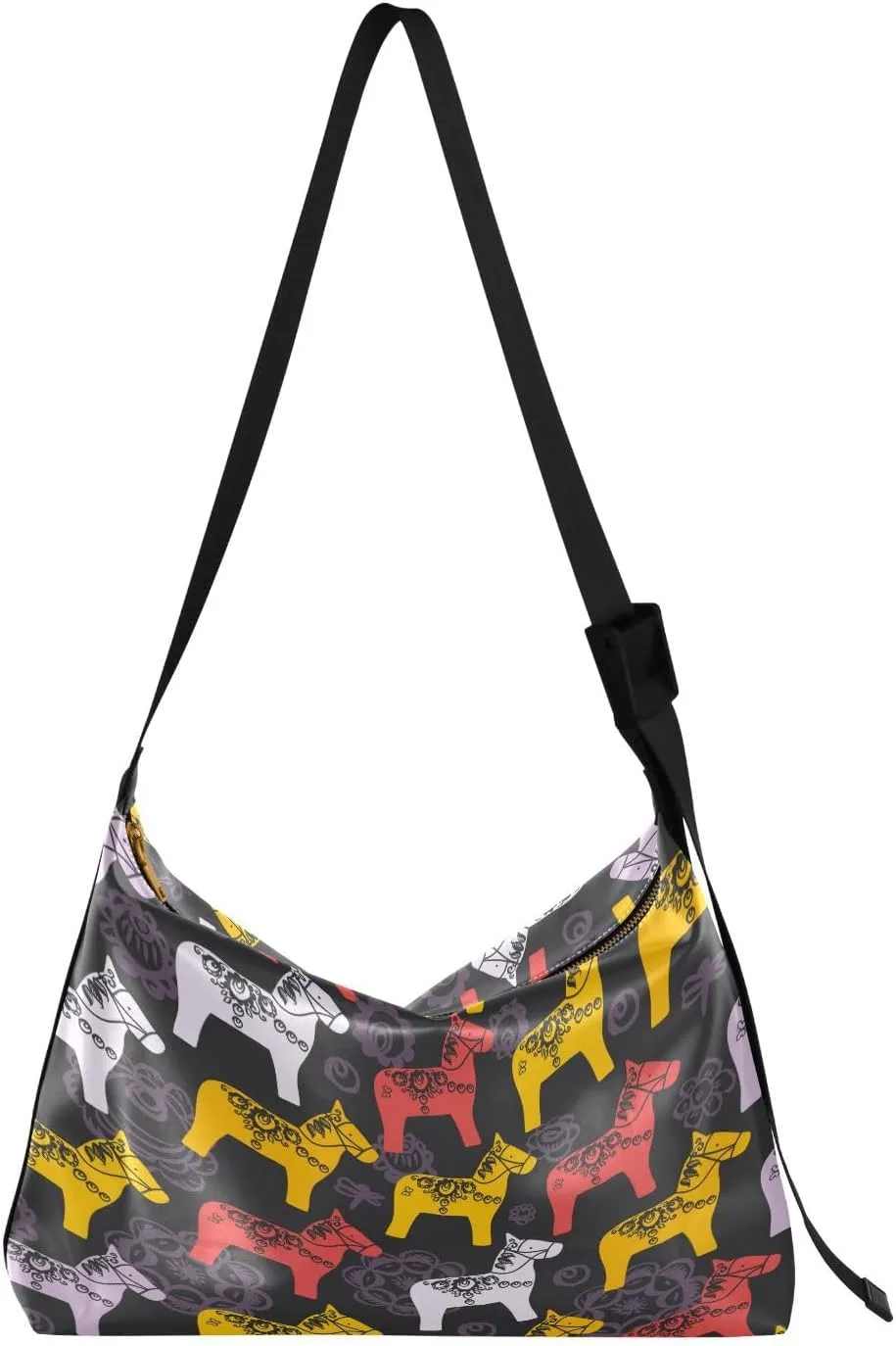 Red Orange Lilac Dalecarlian Tote Bag for Women Large leather hobo bags for women crossbody Handbag Casual Trendy Shoulder Bags for Work Travel Shopping