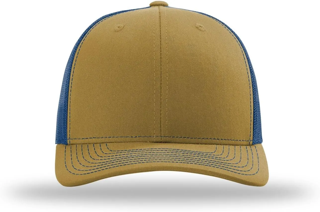 Richardson 112 Trucker Hat - Premium Blank Baseball Cap, Adjustable Snapback Hat - Structured Six Panel Richardson Blank Hats