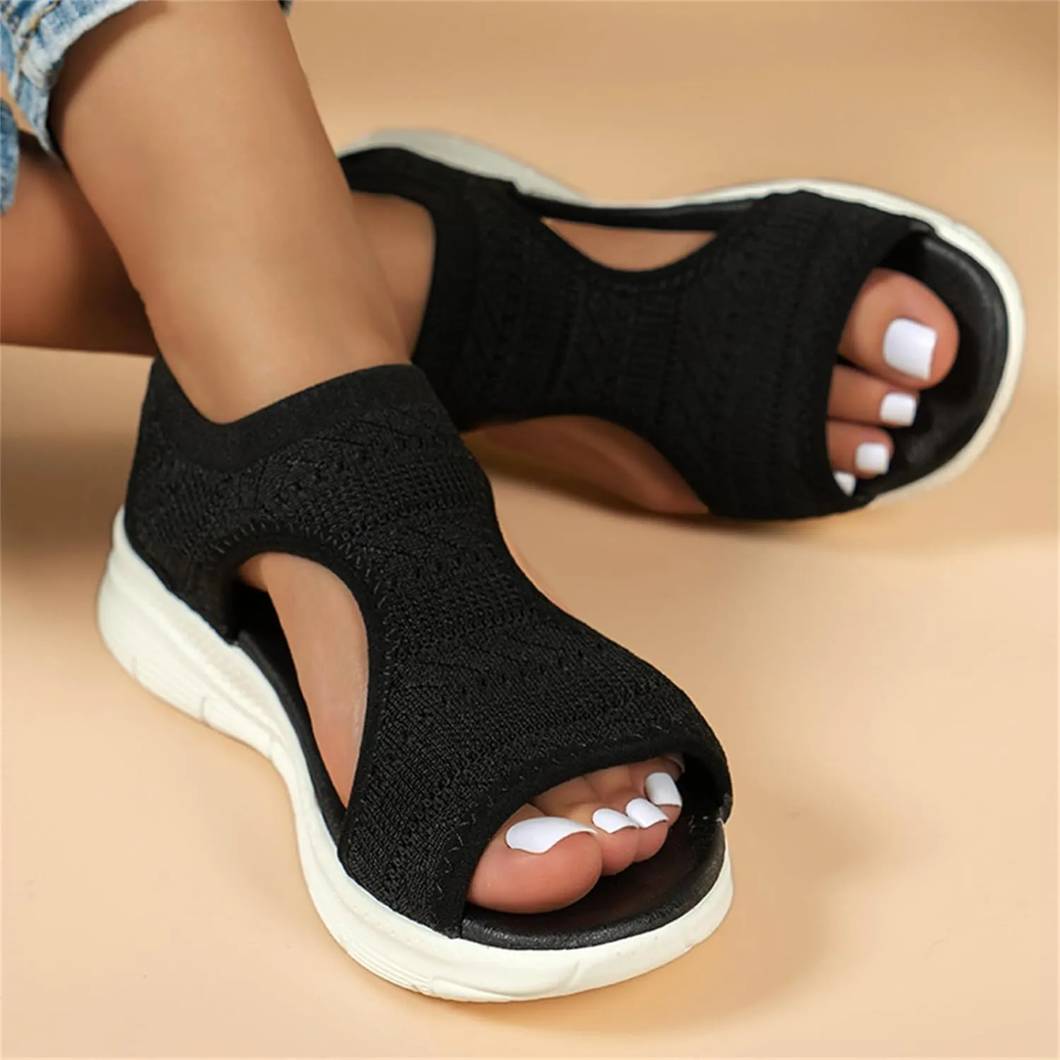 Sandals Women Comfortable Arch Support Orthopedic Sandals Walking Slippers Dressy Summer Slip On Orthotic Flip Flops