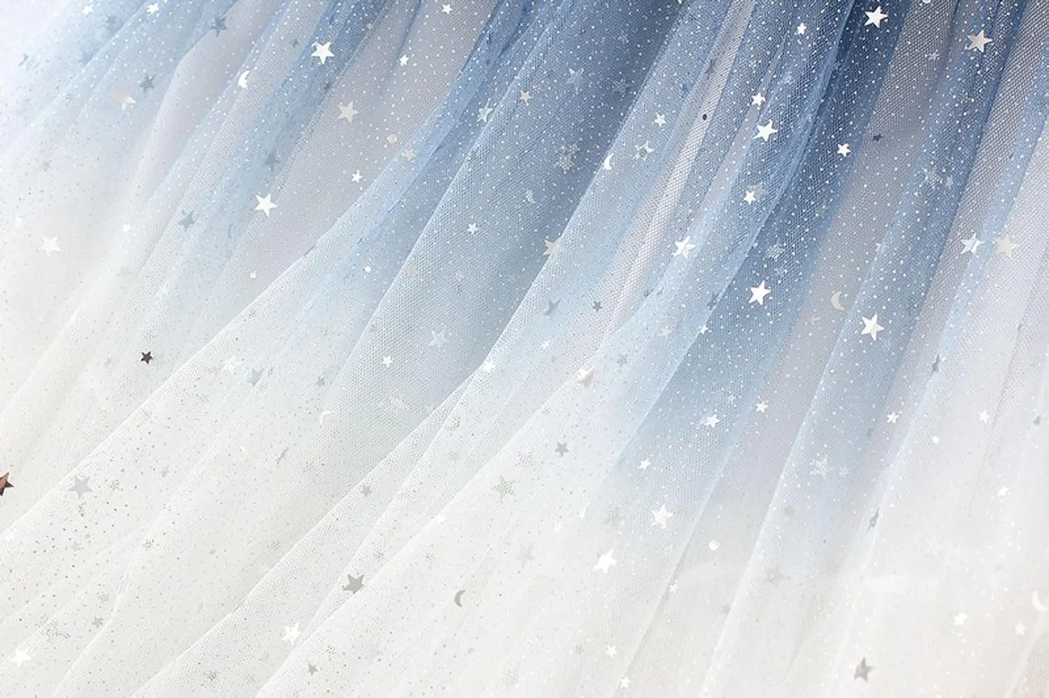 Sequins Tulle Skirts for Women Sparkly Layered A-Line Skirt Elastic High Waist Skirts Fashion Gradient Glitter Skirt