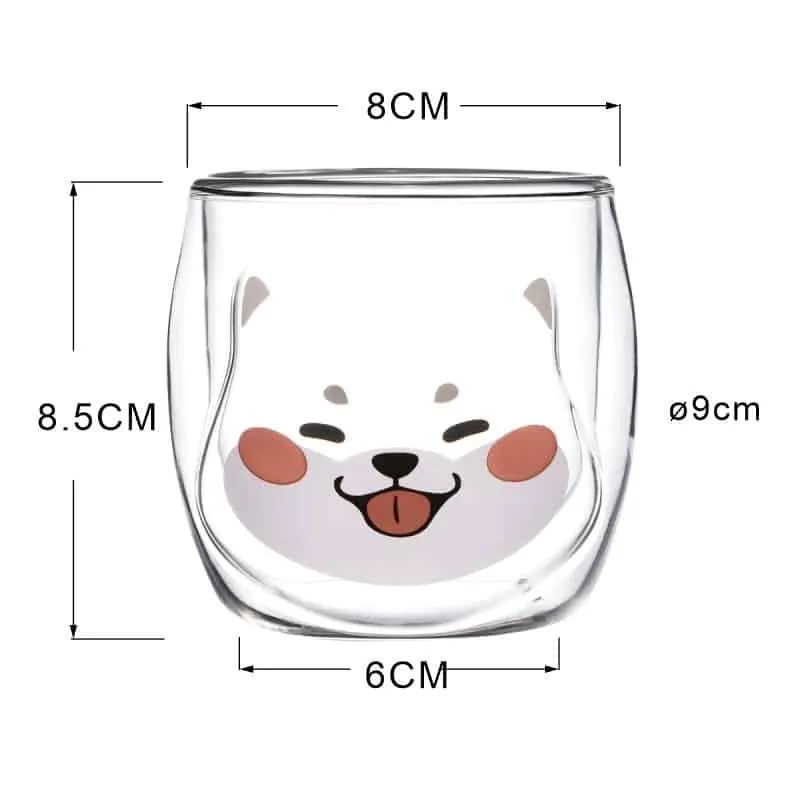 Shiba Inu Glass Cup