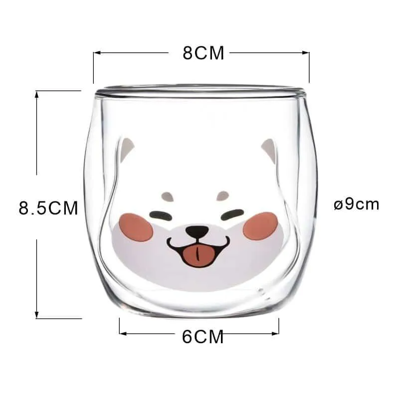 Shiba Inu Glass Cup