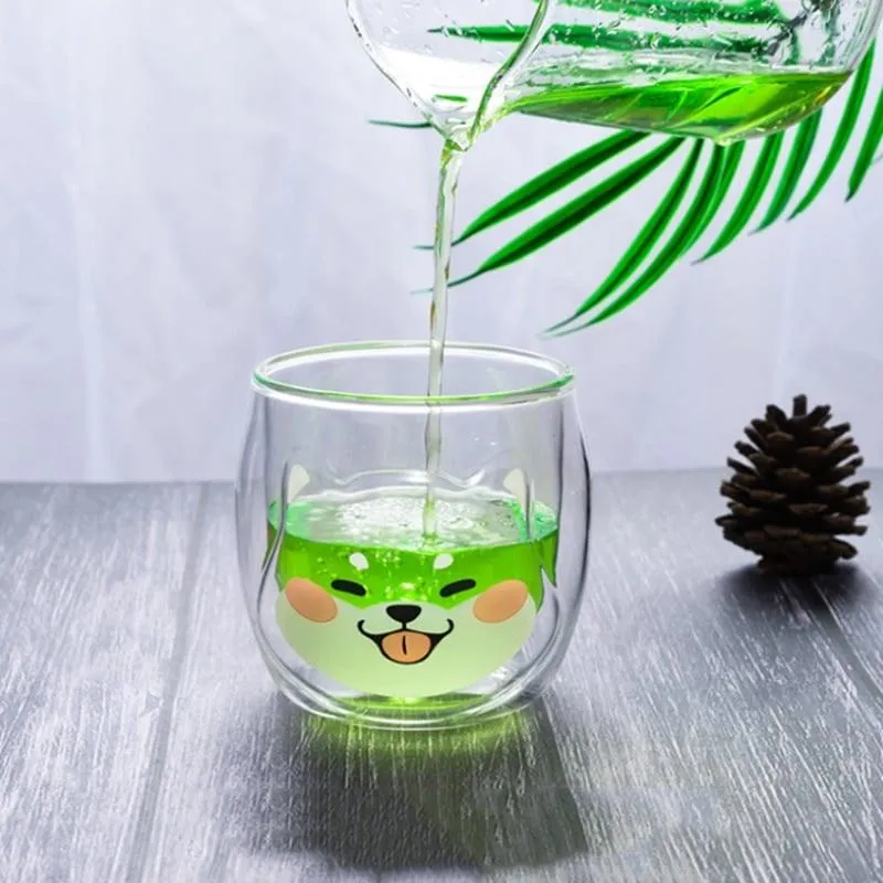Shiba Inu Glass Cup