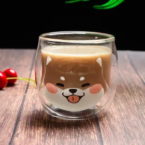 Shiba Inu Glass Cup