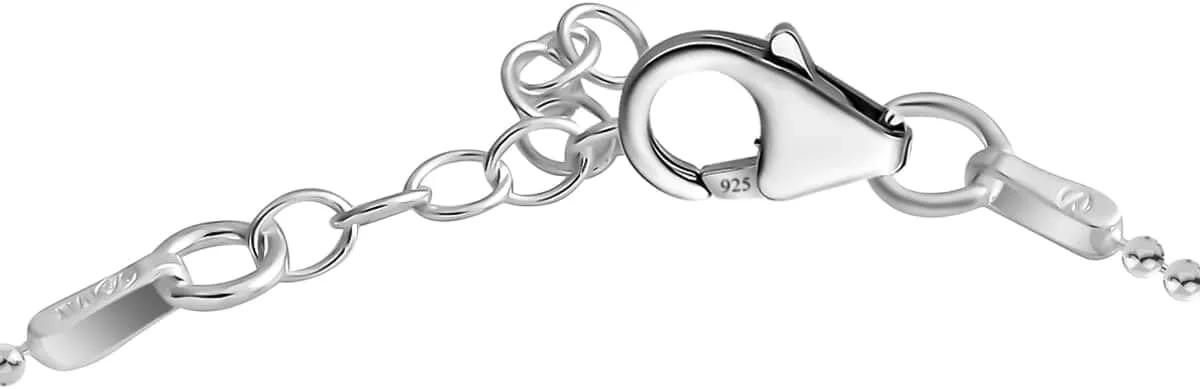Shop LC 925 Sterling Silver Ankle Bracelet for Women Charm Chain Adjustable Station Anklet 10" Birthday Gifts for Women