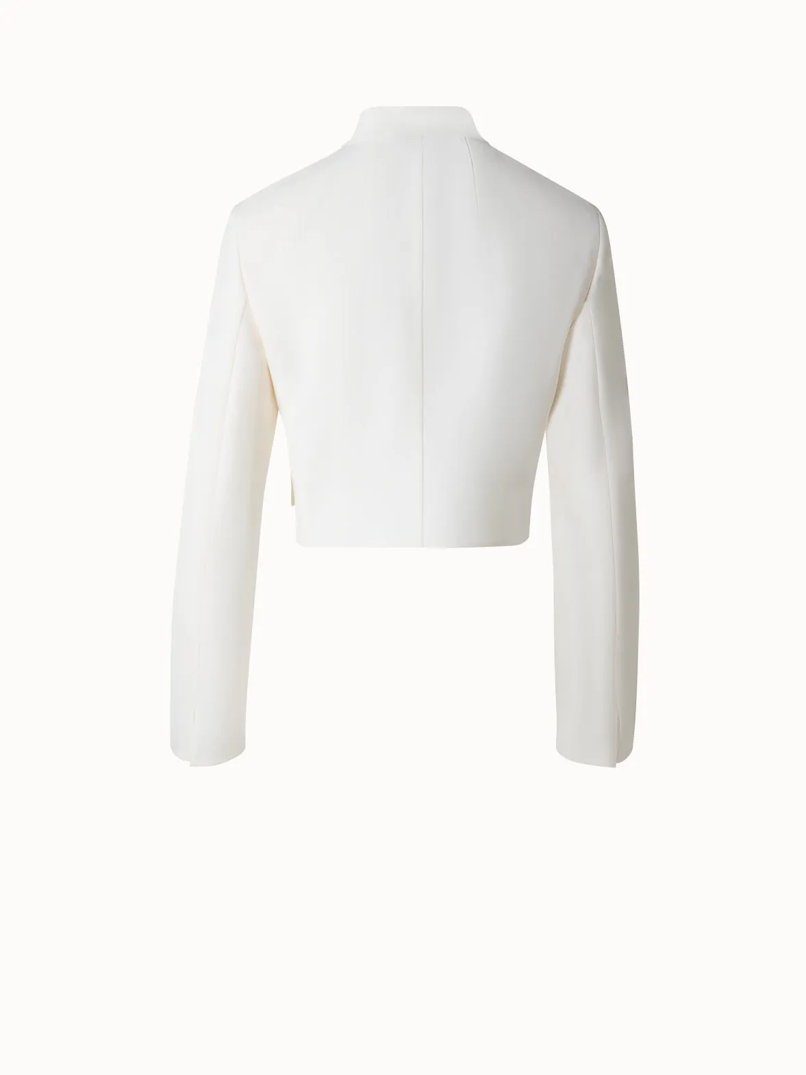 Short Wool Double-Face Cardigan Jacket