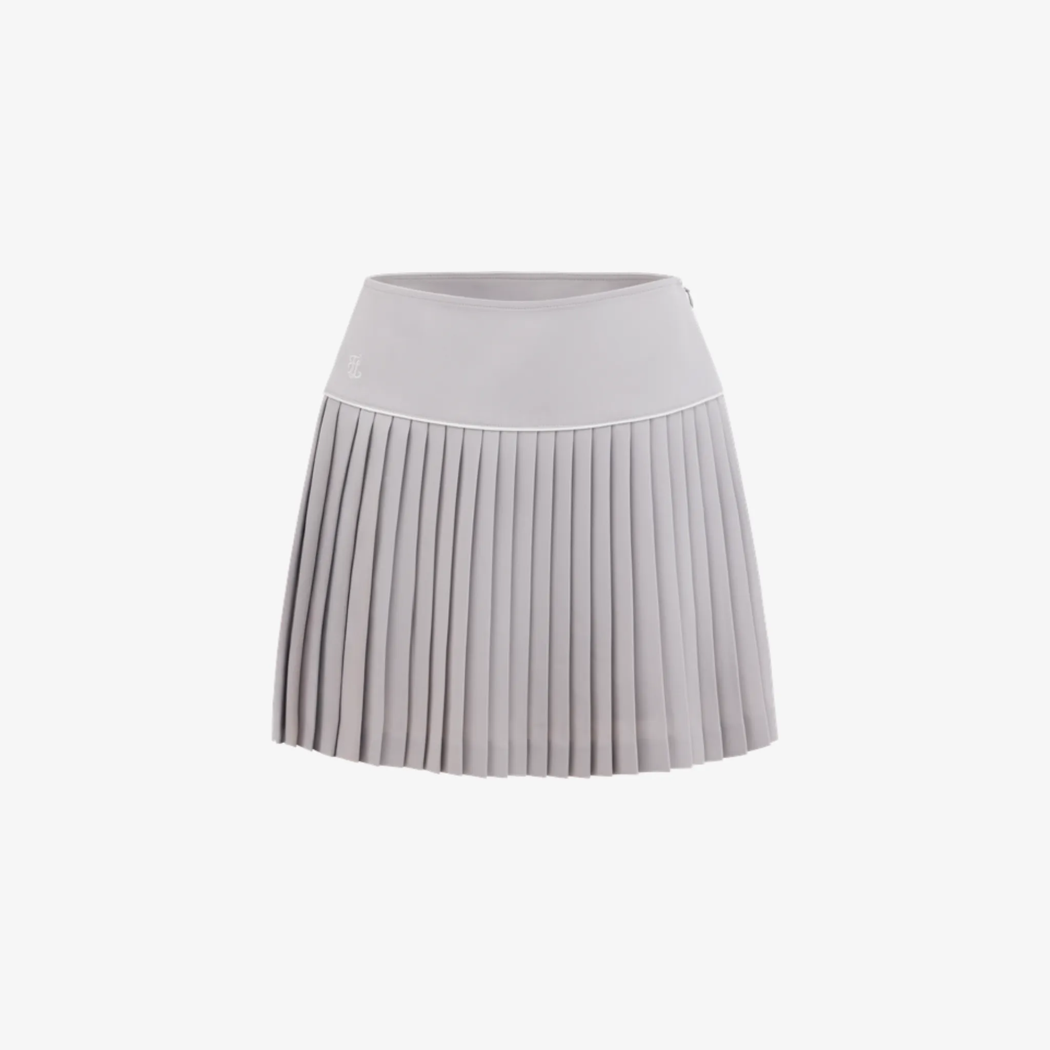 SILK TWIST FLARE PLEATS SKIRT