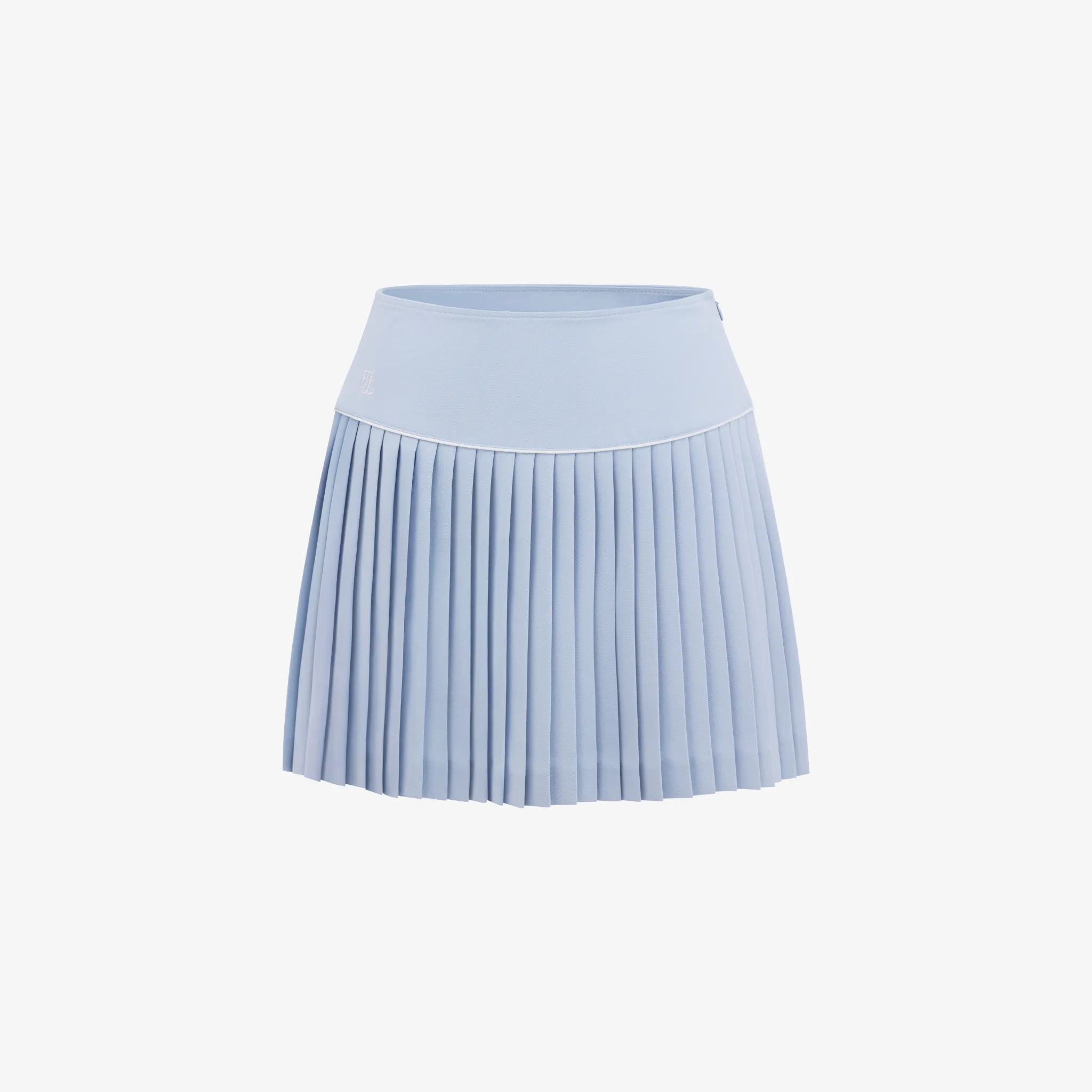 SILK TWIST FLARE PLEATS SKIRT