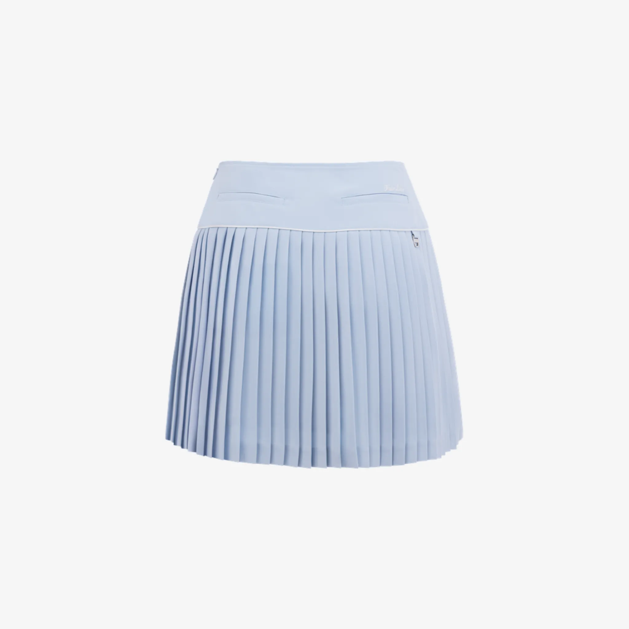 SILK TWIST FLARE PLEATS SKIRT