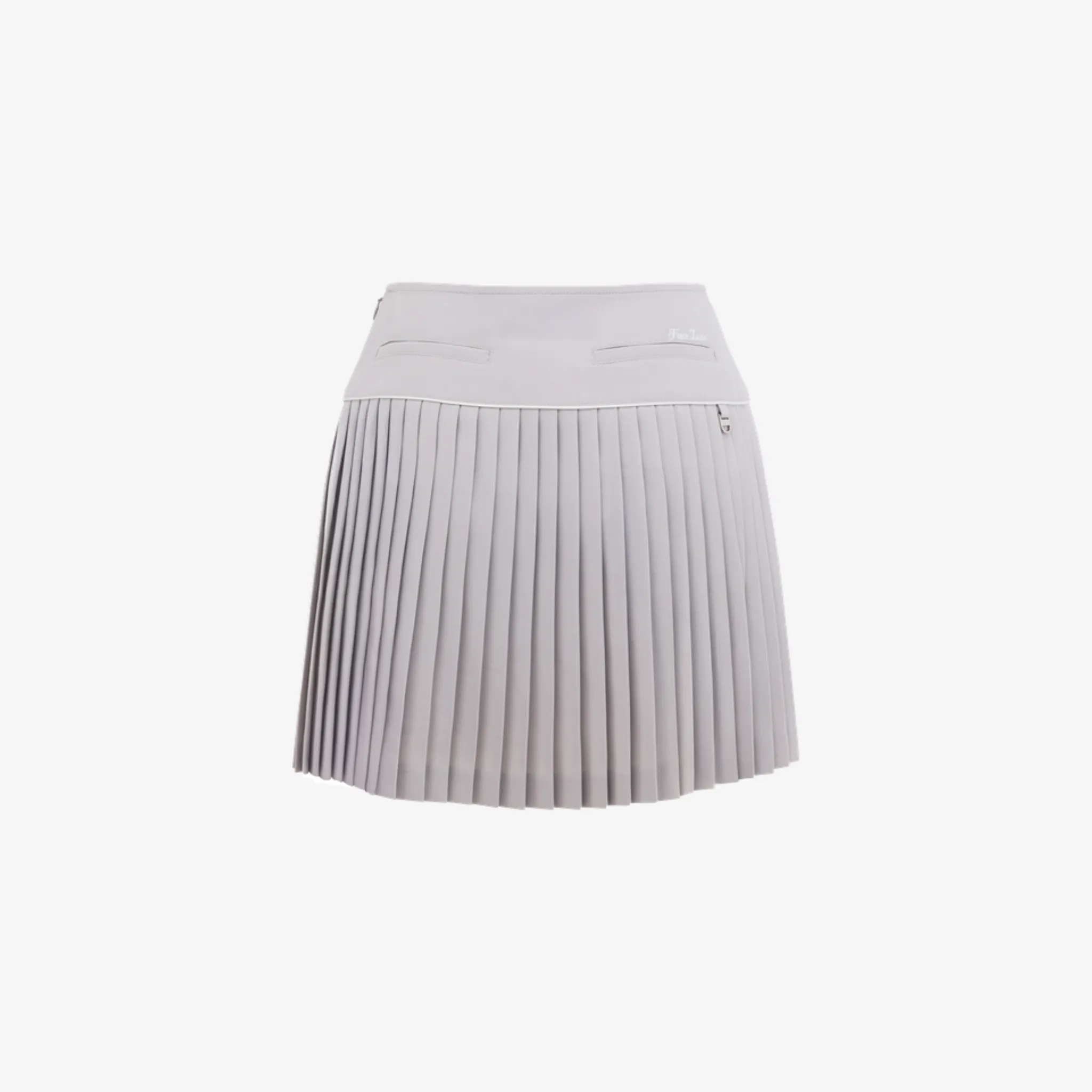 SILK TWIST FLARE PLEATS SKIRT