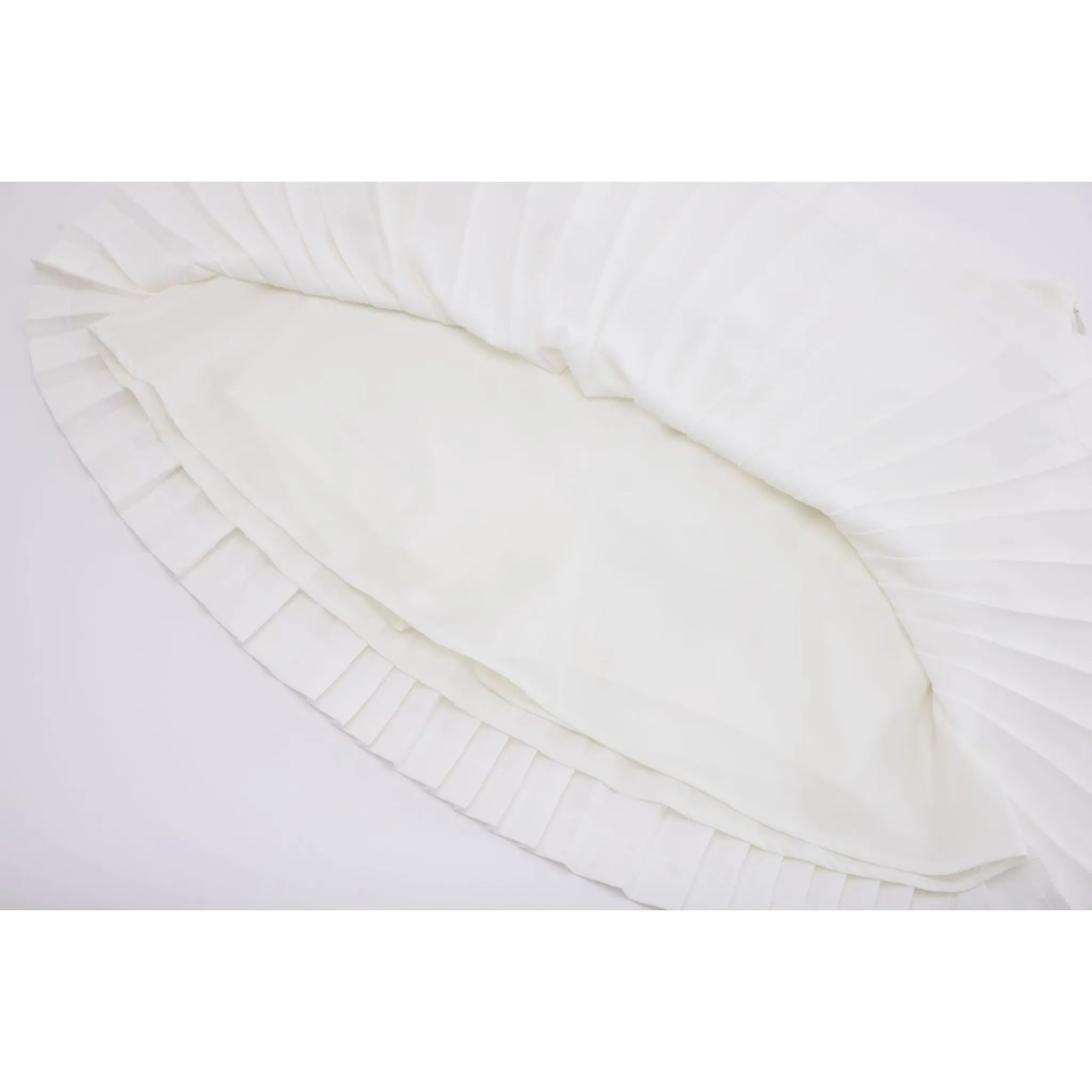 SILK TWIST FLARE PLEATS SKIRT