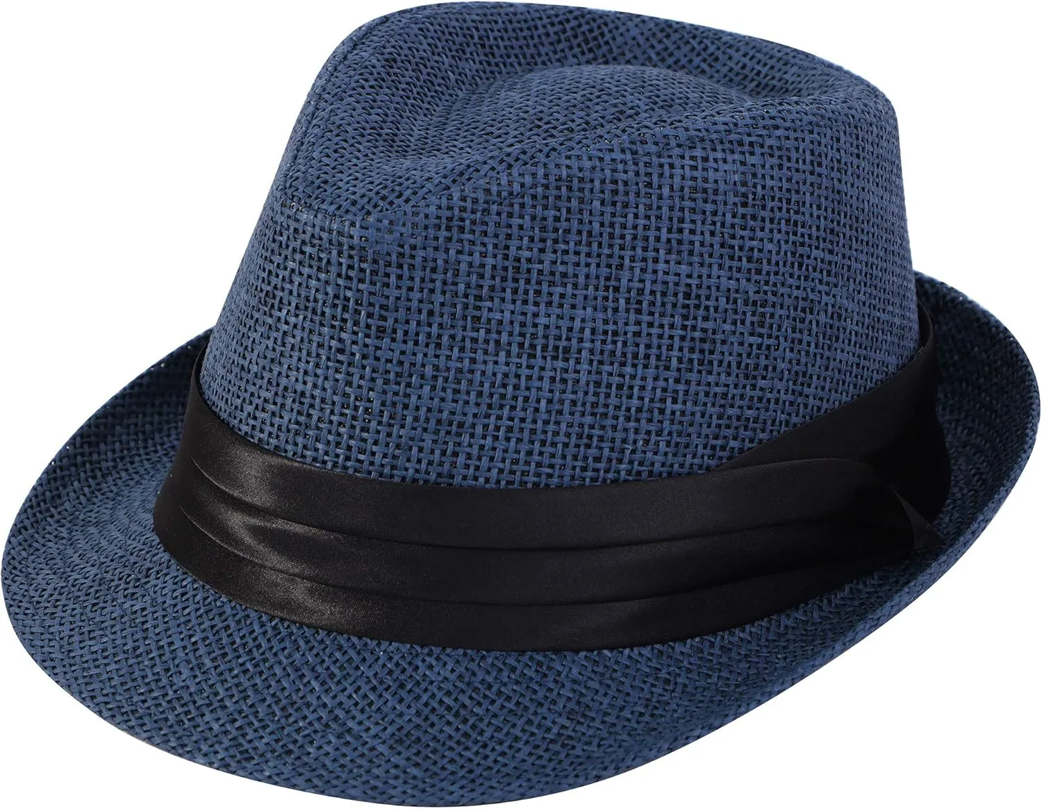 Simplicity Fedora for Men Women Unisex Men's Women's Classic Manhattan Structured Gangster Trilby Fedora Hat