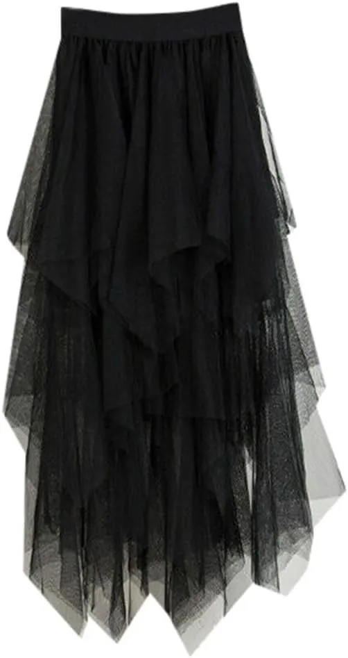 Skirts for Women Comfortable High Waist Pleated Tutu Skirt Ladies Midi Skirt 80S Costumes for Women