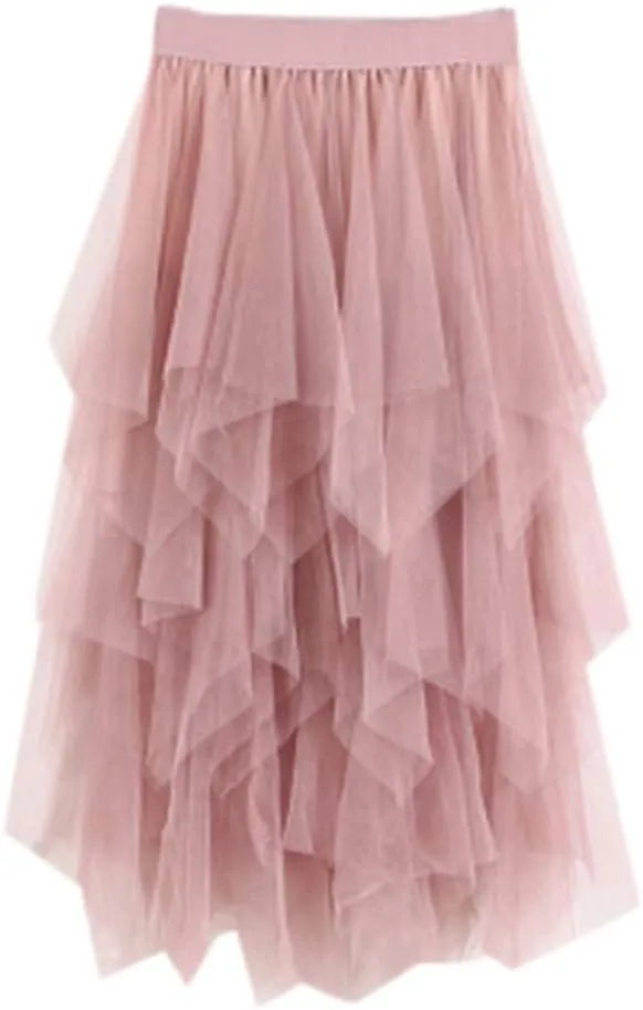 Skirts for Women Comfortable High Waist Pleated Tutu Skirt Ladies Midi Skirt 80S Costumes for Women