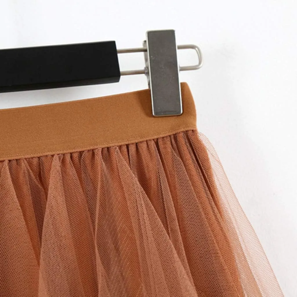 Skirts for Women Comfortable High Waist Pleated Tutu Skirt Ladies Midi Skirt 80S Costumes for Women