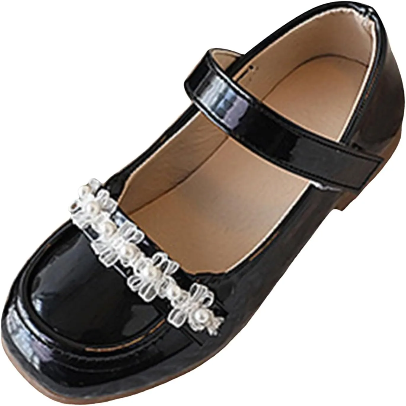 Slide Summer Non Slip British Small Leather Shoes Spring and New Girls Japanese Single Shoes Soft Sole Mary Jane Performance