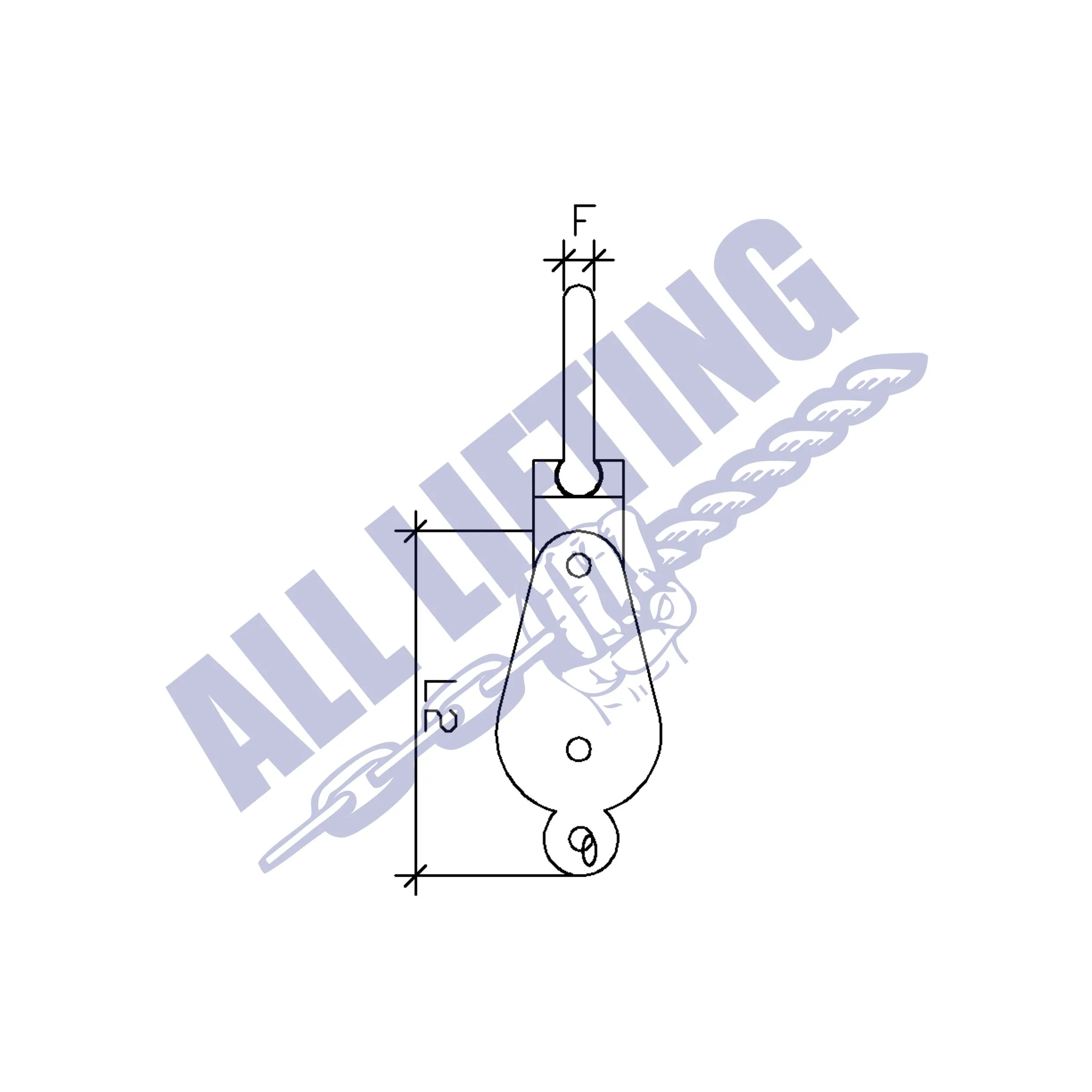 Stainless Steel Mame Block with Eye Plate